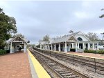 Looking south from Winter Park Sunrail/Amtrak Station from the northbound platform